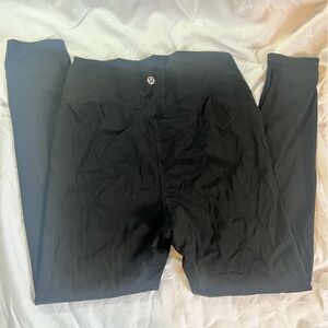 Black Lululemon Leggings; size 12